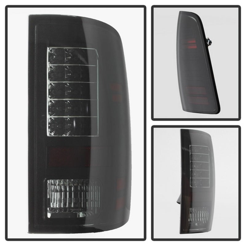 SPYDER 5078124 - SPY5078124 - Spyder Dodge Ram 1500 09-14 LED Tail Lights Incandescent- Blk Smke ALT-YD-DRAM09-LED-BSM - Shipped in Europe - Tuningsupply.com