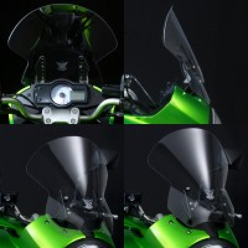 National Cycle N20100 - NATN20100 - National Cycle 08-09 Kawasaki KLE650 Versys V Stream/ Wave Mid/Std. Windshield - Clear - Shipped in Europe - Tuningsupply.com