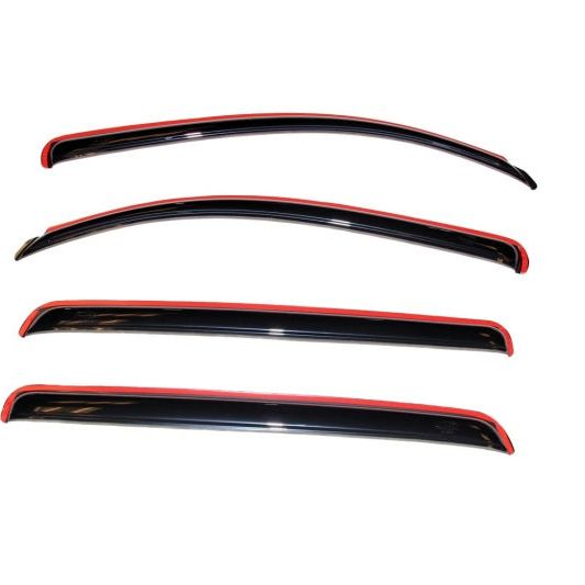 AVS 194309 - AVS194309 - AVS 07-18 Toyota Tundra Crewmax Ventvisor In-Channel Front & Rear Window Deflectors 4pc - Smoke - Shipped in Europe - Tuningsupply.com