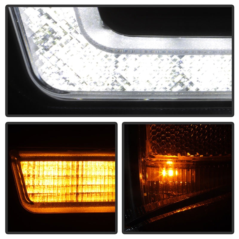 SPYDER - SPY5088796 - Spyder 20-23 Chevy Silverado 2500/3500 Proj Headlights - LED DRL - Black PRO-YD-CSHD20SI-SEQ-BK - Shipped in Europe - Tuningsupply.com