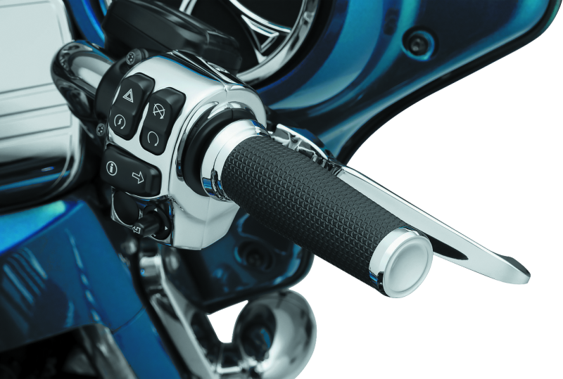 Kuryakyn 5942 - KUR5942 - Kuryakyn Thresher Grips Throttle-By-Wire Chrome - Shipped in Europe - Tuningsupply.com