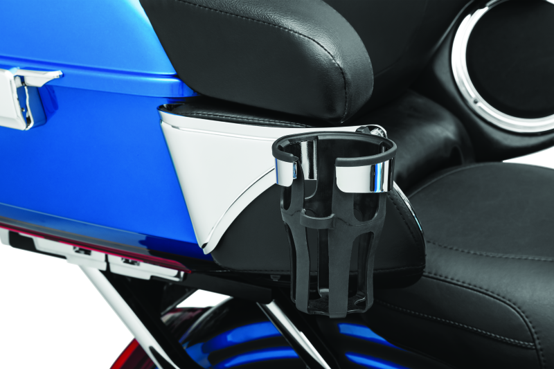 Kuryakyn 6486 - KUR6486 - Kuryakyn Reflex Drink Holder Right Side HD Touring Passenger Mount 14 and Up Chrome - Shipped in Europe - Tuningsupply.com