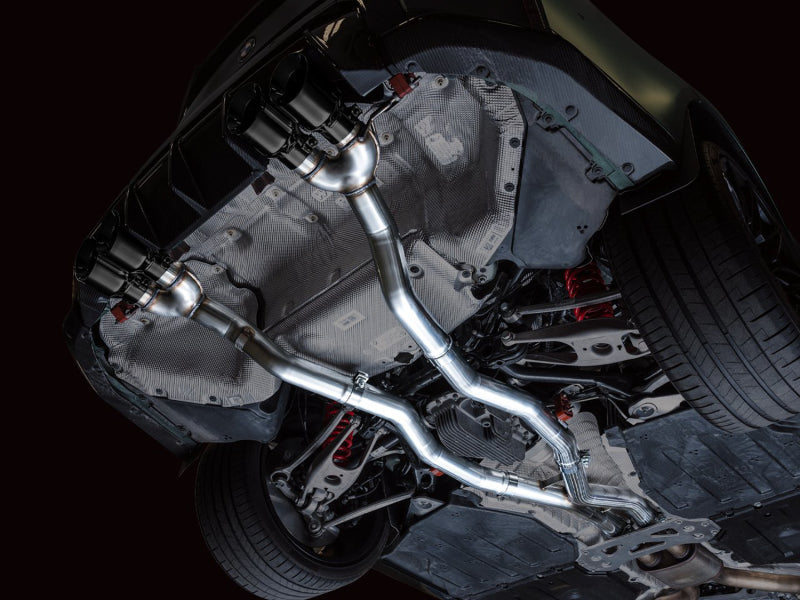 AWE Tuning 3020-42482 - AWE3020-42482 - AWE Track Edition Catback Exhaust for BMW G8X M3/M4 - Diamond Black Tips - Shipped in Europe - Tuningsupply.com