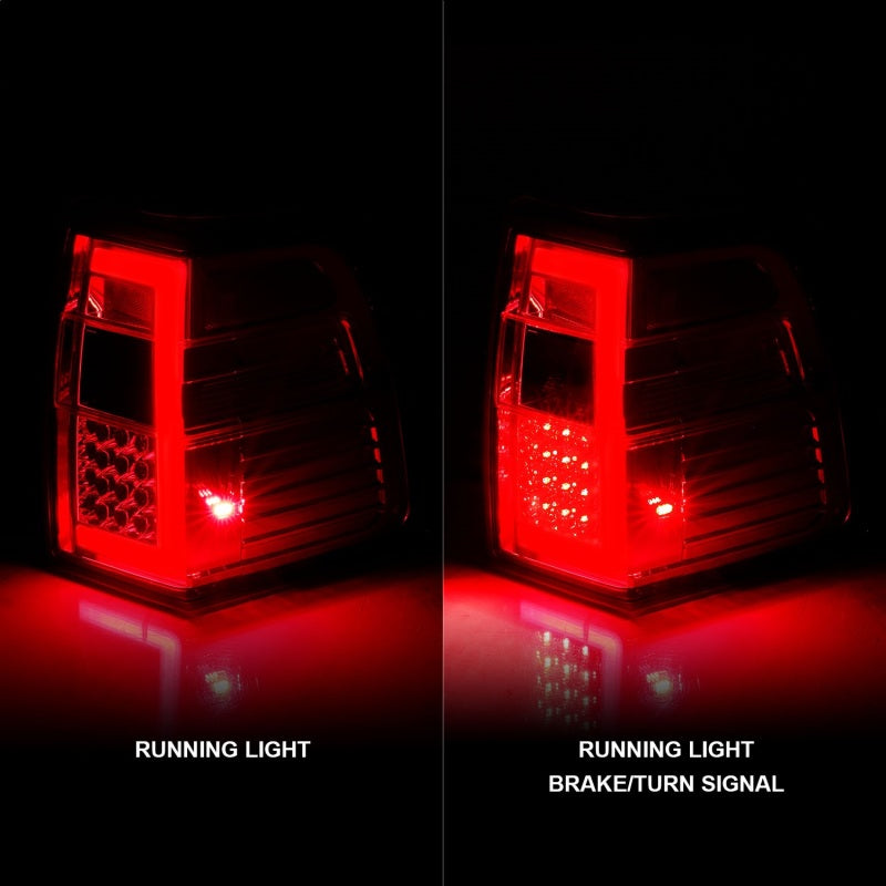 ANZO 311410 - ANZ311410 - ANZO 07-17 For Expedition LED Taillights w/ Light Bar Chrome Housing Red/Clear Lens - Shipped in Europe - Tuningsupply.com