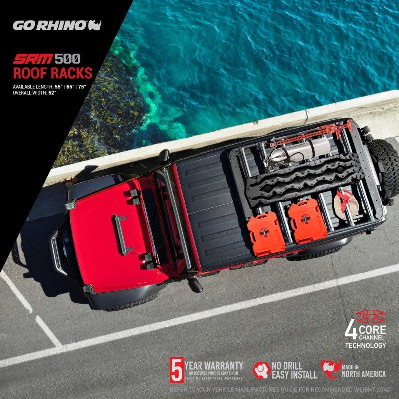 Go Rhino 5935065T - GOR5935065T - Go Rhino SRM 500 Roof Rack - 65in - Shipped in Europe - Tuningsupply.com