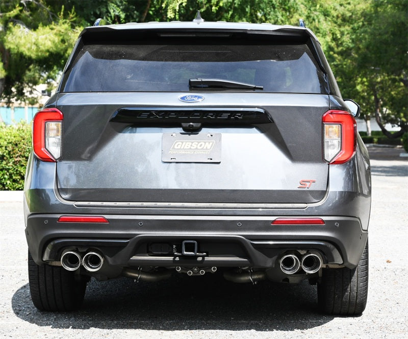 Gibson 619718 - GIB619718 - Gibson 20-21 Ford Explorer ST / Lincoln Aviator 3.0L 2.25in Axle-Back Dual Exhaust - Stainless - Shipped in Europe - Tuningsupply.com