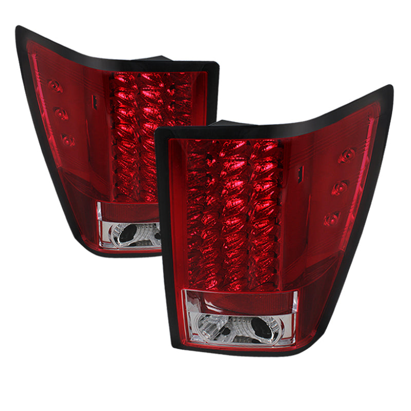 SPYDER 5070203 - SPY5070203 - Spyder Jeep Grand Cherokee 07-10 LED Tail Lights Red Clear ALT-YD-JGC07-LED-RC - Shipped in Europe - Tuningsupply.com