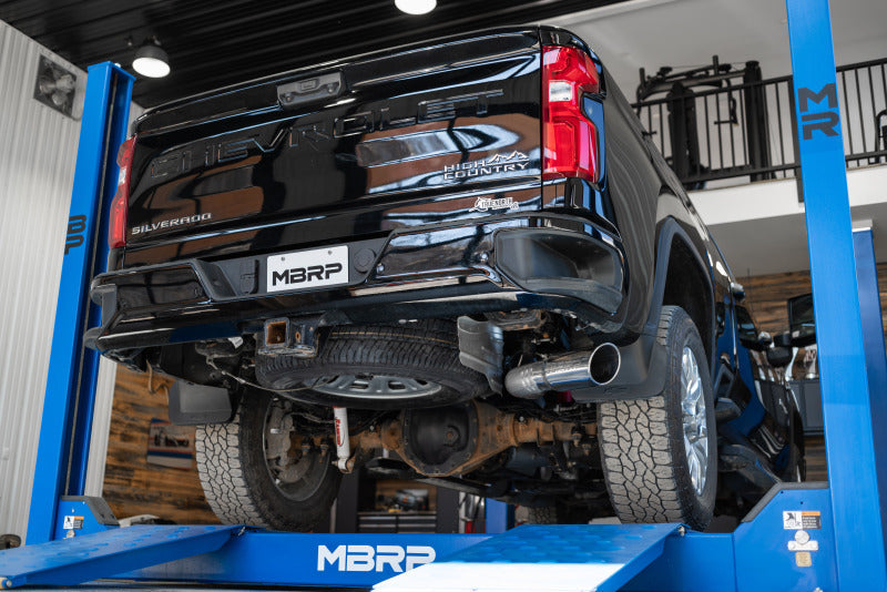 MBRP PS6059AL - MBRPS6059AL - MBRP 2020+ GMC/Chevy 2500/3500 6.6L Duramax 4in Mand Bent Tubing AL-Ser Cat Back Single Side - Alum - Shipped in Europe - Tuningsupply.com