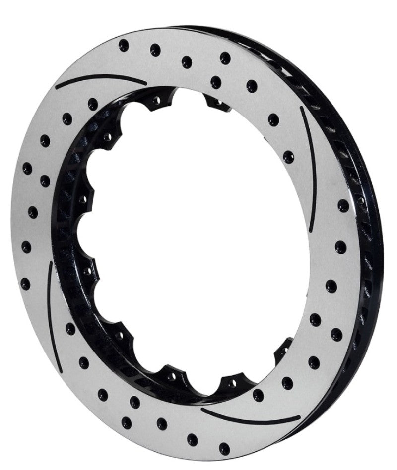 Wilwood 160-14636-BK - WIL160-14636-BK - Wilwood Rotor GT Curved Vane Rotor Spec-37 Iron 72 CV 12 x 8.75 Left Hand Side - Shipped in Europe - Tuningsupply.com