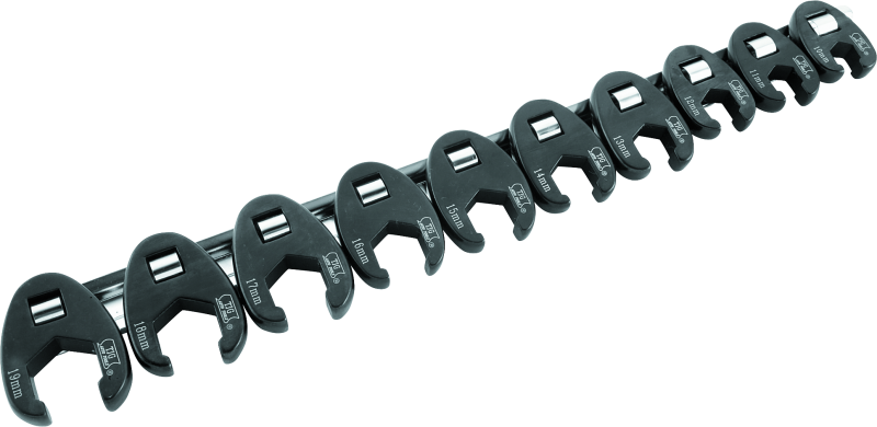 BikeMaster 151530 - BKM151530 - BikeMaster 10-pc 3/8in Drive Metric Flare Crow Foot Wrench Set - Shipped in Europe - Tuningsupply.com