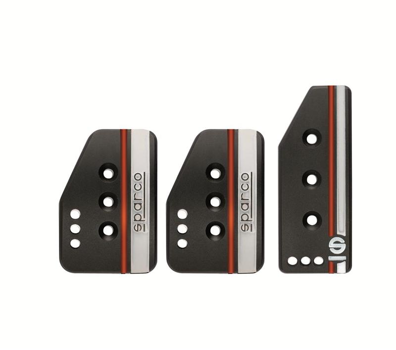 SPARCO 037879OP01 - SPA037879OP01 - Sparco Pedal Set Settanta Short Black - Shipped in Europe - Tuningsupply.com