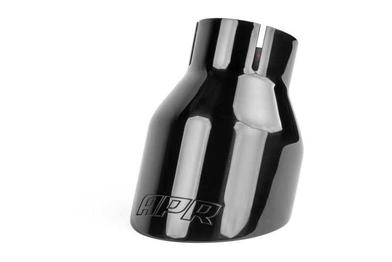 APR TPK0003 - APRTPK0003 - APR Double-Walled 4in Slash-Cut Tips - Polished Diamond Black - Set of 2 - Shipped in Europe - Tuningsupply.com