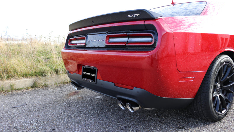 CORSA Performance 14989 - COR14989 - Corsa 2015-2023 Dodge Challenger Hellcat Dual Rear Exit Extreme Exhaust w/ 3.5in Polished Tips - Shipped in Europe - Tuningsupply.com