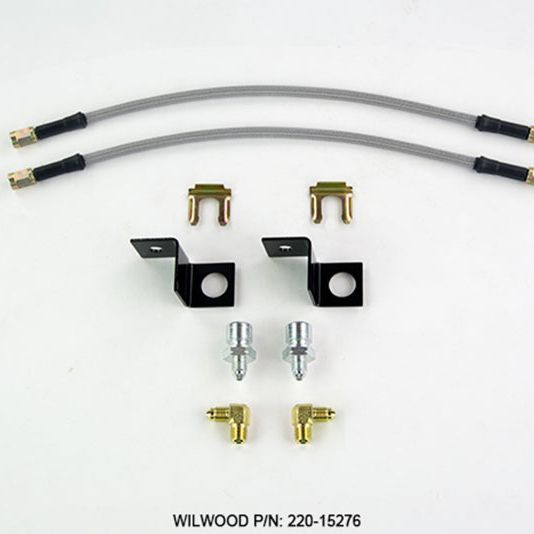 Wilwood 220-15276 - WIL220-15276 - Wilwood Flexline Kit 14 inch -3 M10-1.5 IF 1/8 NPT 90 Degree - Shipped in Europe - Tuningsupply.com