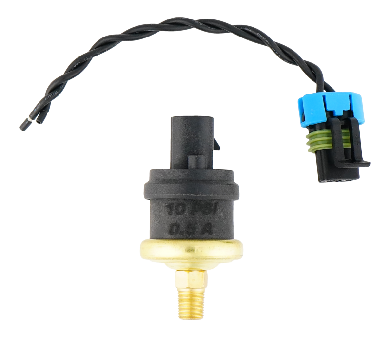 DeatschWerks 4-HOBBS-10 - DWK4-HOBBS-10 - DeatschWerks 10psi 1/8th NPT Adjustable (8-12PSI) Hobbs Switch with Pigtail (0.5A) - Shipped in Europe - Tuningsupply.com