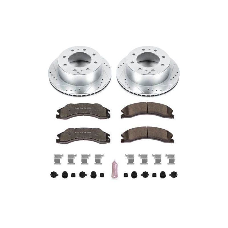 PowerStop K5563-36 - PSBK5563-36 - Power Stop 11-20 GMC Sierra 3500 HD Rear Z36 Truck & Tow Brake Kit - Shipped in Europe - Tuningsupply.com