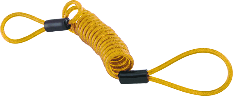 BikeMaster 132202 - BKM132202 - Bully Lock Reminder Disc Cable 4 ft. - Yellow - Shipped in Europe - Tuningsupply.com