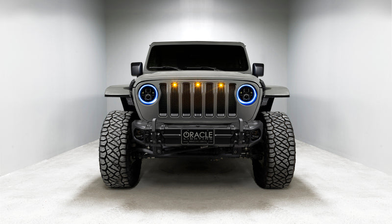 ORACLE Lighting 5769J-332 - ORL5769J-332 - Oracle Jeep Wrangler JL/Gladiator JT 7in. High Powered LED Headlights (Pair) - Dynamic - Shipped in Europe - Tuningsupply.com