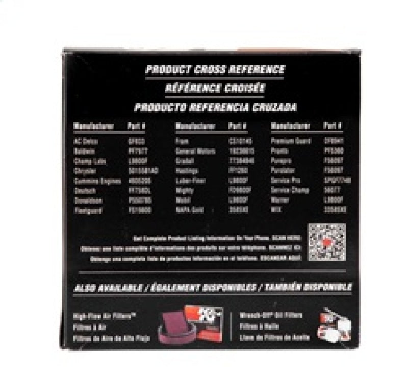 K&N Engineering PF-4200 - KNNPF-4200 - K&N 03-09 Dodge Ram 5.9L L6 Diesel 3.375in OD x 3.969in L Fuel Filter - Shipped in Europe - Tuningsupply.com