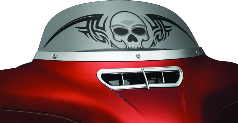 Kuryakyn 1387 - KUR1387 - Kuryakyn Smooth Windshield Trim 14-Up Touring Chrome - Shipped in Europe - Tuningsupply.com