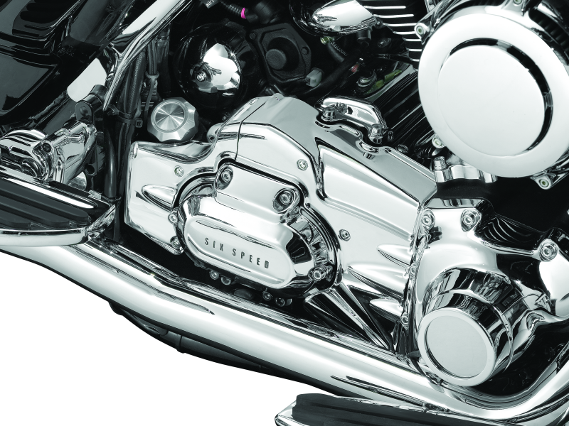 Kuryakyn 7877 - KUR7877 - Kuryakyn Transmission Shroud 07-08 Touring with True Dual Exhaust - Shipped in Europe - Tuningsupply.com