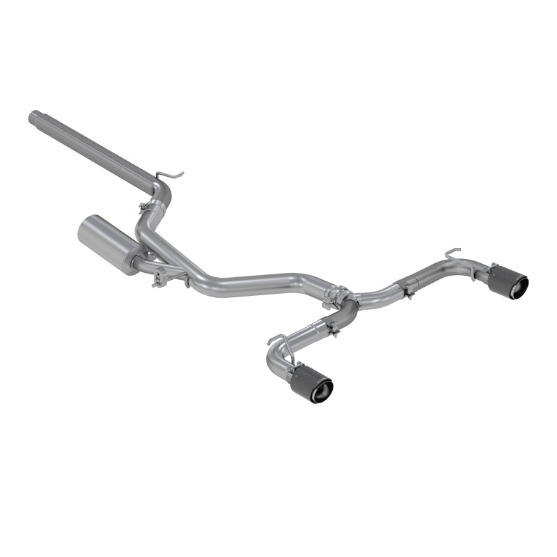 MBRP PS46063CF - MBRPS46063CF - MBRP 15-17 VW 2.0L Turbo Golf GTI MK7 3in T304 Cat Back Exhaust w/ Dual Split Rear Exit - Shipped in Europe - Tuningsupply.com