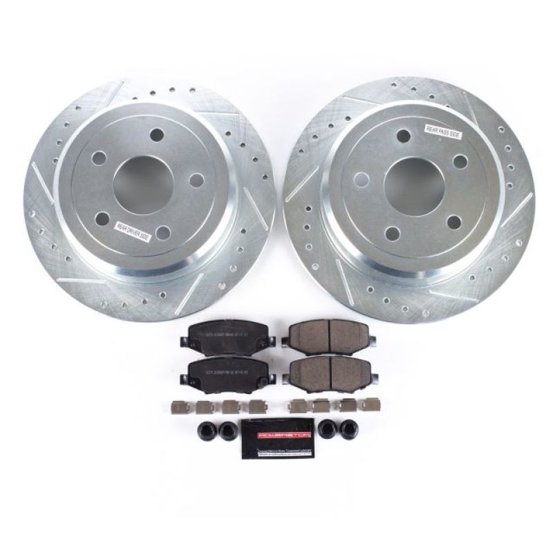 PowerStop K3090 - PSBK3090 - Power Stop 07-17 Jeep Wrangler Rear Z23 Evolution Sport Brake Kit - Shipped in Europe - Tuningsupply.com