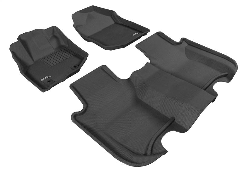 3D MAXpider L1HD04201509 - ACEL1HD04201509 - 3D MAXpider 09-13 Honda Fit Kagu Black Full Set - Shipped in Europe - Tuningsupply.com