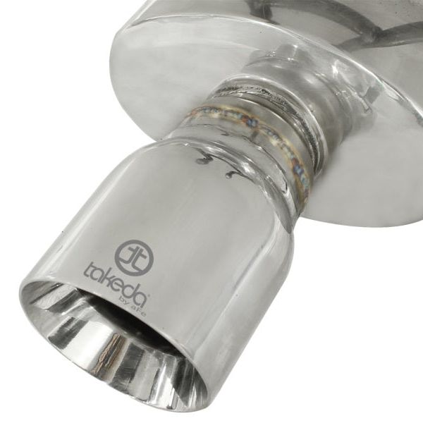 aFe 49-36610 - AFE49-36610 - aFe Takeda Exhaust 2.5in Dia 304SS Axle-Back w/Polished Tip 06-11 Honda Civic EX Sedan L4 1.8L - Shipped in Europe - Tuningsupply.com