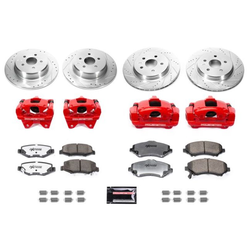 PowerStop BBK-JK-002R - PSBBBK-JK-002R - Power Stop 07-17 Jeep Wrangler Front & Rear Big Brake Conversion Kit - Shipped in Europe - Tuningsupply.com