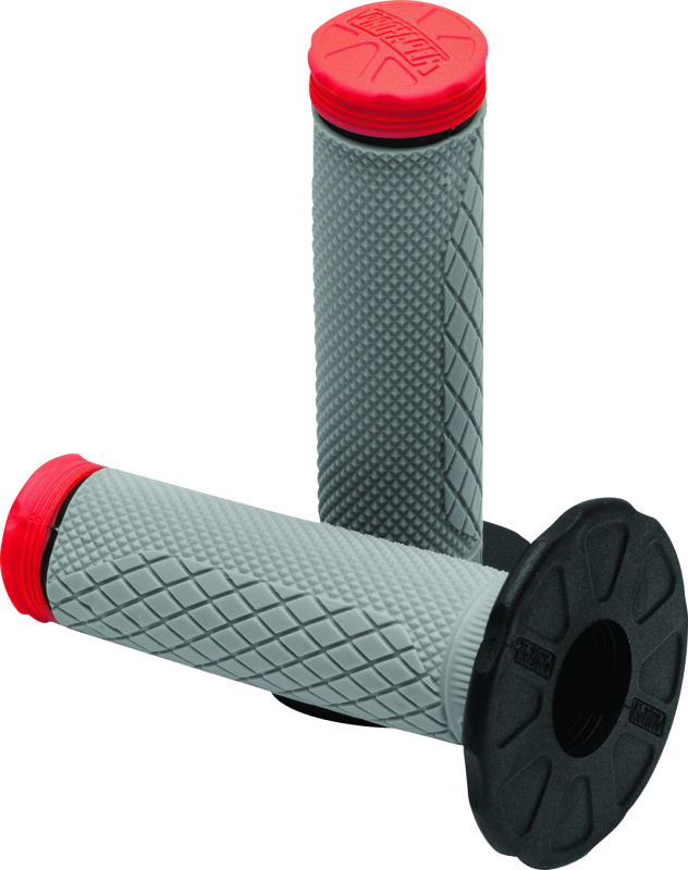 ProTaper 024872 - PTR024872 - ProTaper Tri Density Full Diamond MX Grips - Red - Shipped in Europe - Tuningsupply.com
