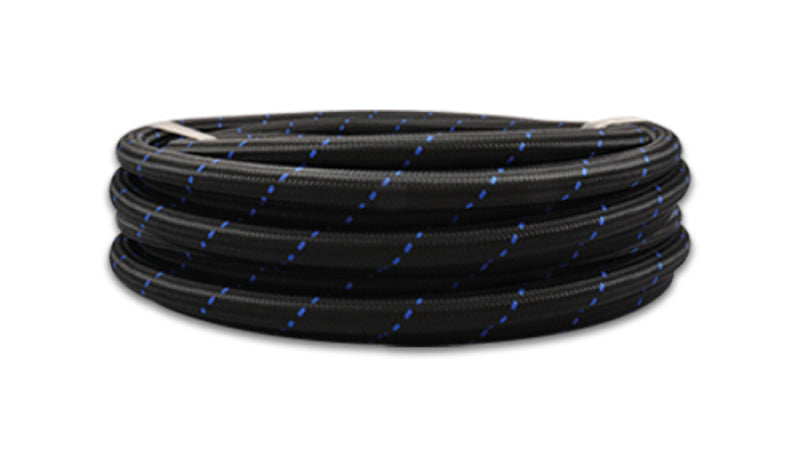 Vibrant 11988B - VIB11988B - Vibrant -8 AN Two-Tone Black/Blue Nylon Braided Flex Hose (5 foot roll) - Shipped in Europe - Tuningsupply.com