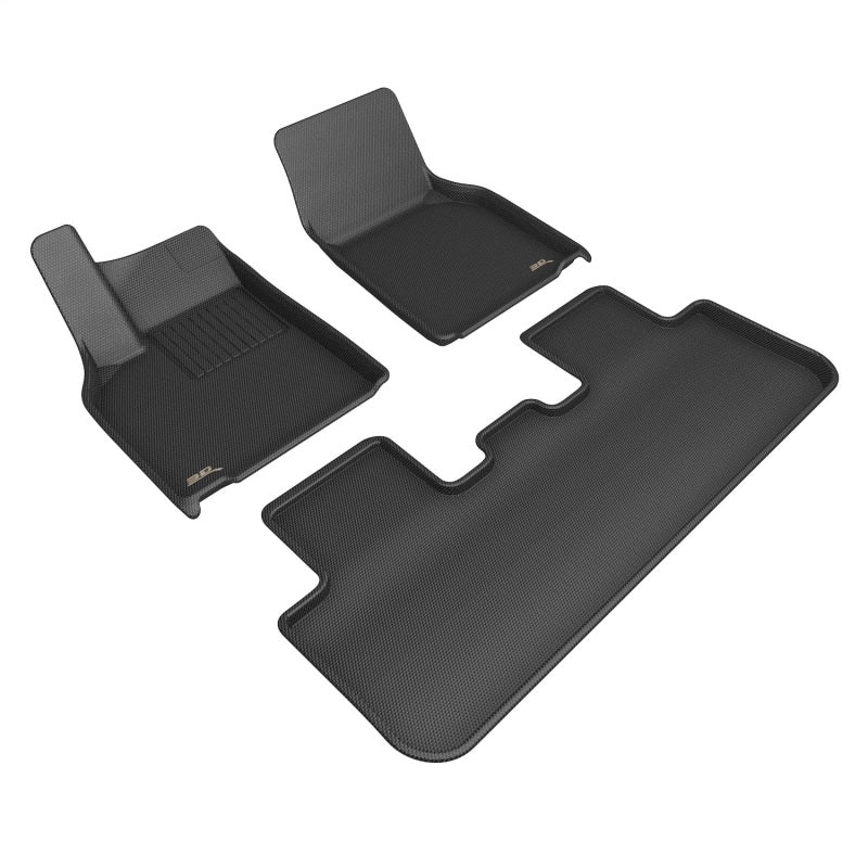 3D MAXpider L1TL05401509 - ACEL1TL05401509 - 3D MAXpider 2026 Tesla Model Y Juniper Kagu 1st & 2nd Row Floormats - Black - Shipped in Europe - Tuningsupply.com