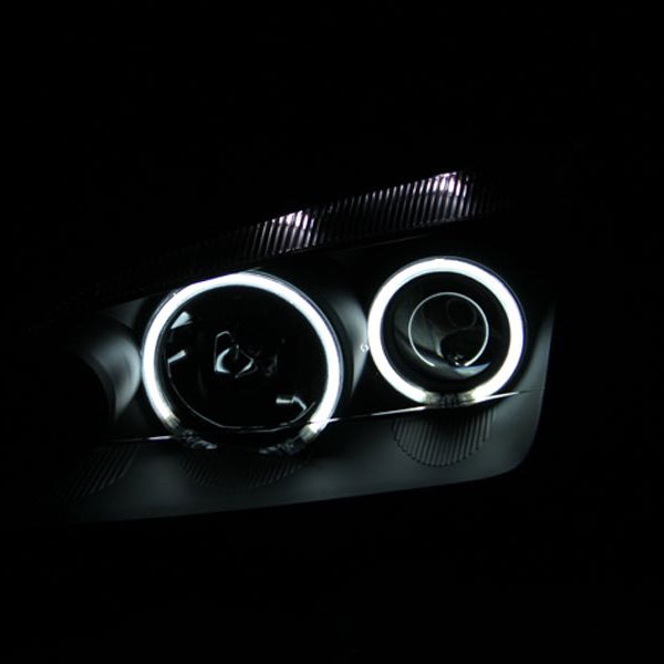 ANZO 121198 - ANZ121198 - ANZO 2005-2007 Ford Focus Projector Headlights w/ Halo Black - Shipped in Europe - Tuningsupply.com