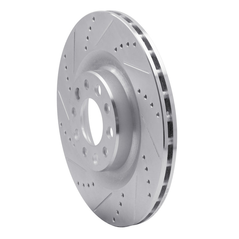 R1 Concepts 631-16013L - RNC631-16013L - R1 2017-2025 Alfa Romeo Stelvio Rear Left Drilled & Slotted Silver Brake Rotor - Shipped in Europe - Tuningsupply.com