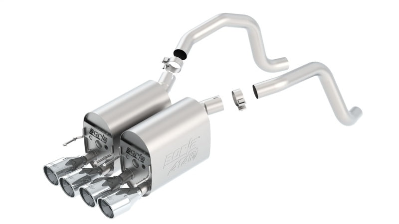 Borla 11816 - BOR11816 - Borla 05-08 Chevrolet Corvette Coupe/Conv 6.0L/6.2L 8cyl Aggressive ATAK Exhaust (rear section only) - Shipped in Europe - Tuningsupply.com