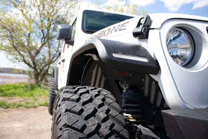 Fishbone Offroad FB31456 - FBOFB31456 - Fishbone Offroad 2018+ Jeep JL & 2020+ JT 7in Turn Signal & Side Marker Lights and Brackets - Shipped in Europe - Tuningsupply.com