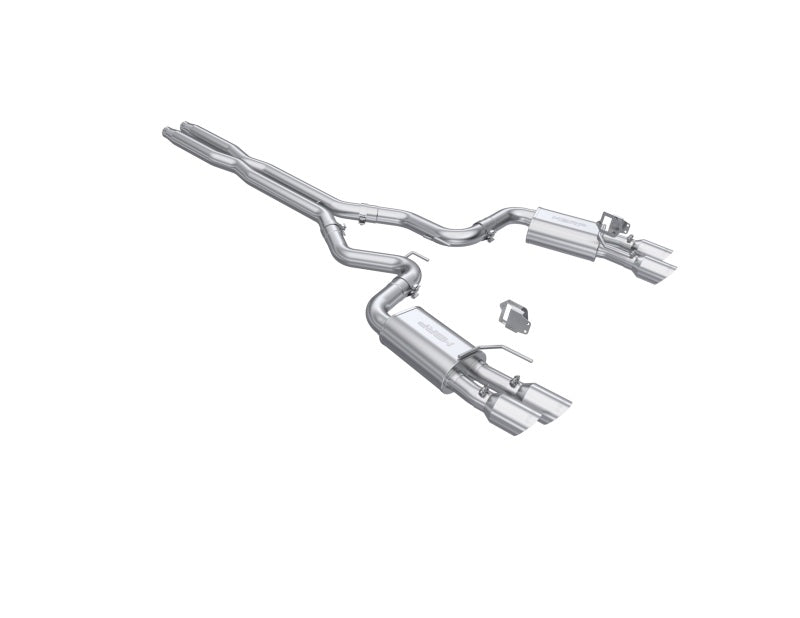 MBRP PS7280AL - MBRPS7280AL - MBRP 2024+ Ford Mustang GT Armor Lite 3in Steet Profile Catback Exhaust - Stainless Steel Tips - Shipped in Europe - Tuningsupply.com