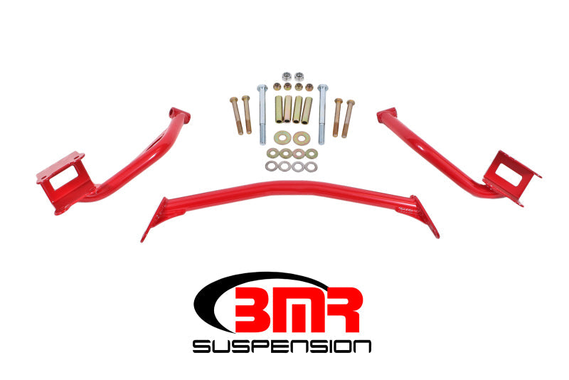 BMR Suspension TBR005R - BMRTBR005R - BMR 79-04 Fox Mustang Tubular Style Upper Torque Box Reinforcement Plates - Red - Shipped in Europe - Tuningsupply.com