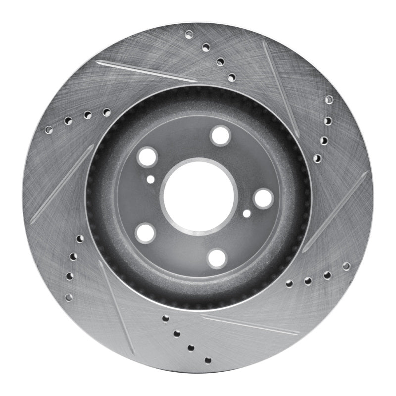 R1 Concepts 631-76080L - RNC631-76080L - R1 06-20 Lexus ES300H Front Left Drilled & Slotted Silver Brake Rotor - Shipped in Europe - Tuningsupply.com