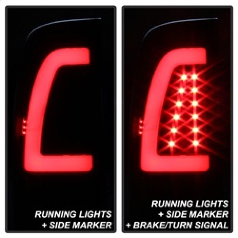 SPYDER 9038501 - SPY9038501 - xTune 97-03 Ford F-150 Light Bar LED Tail Lights - Black Smoke (ALT-ON-FF15097-LBLED-BSM) - Shipped in Europe - Tuningsupply.com