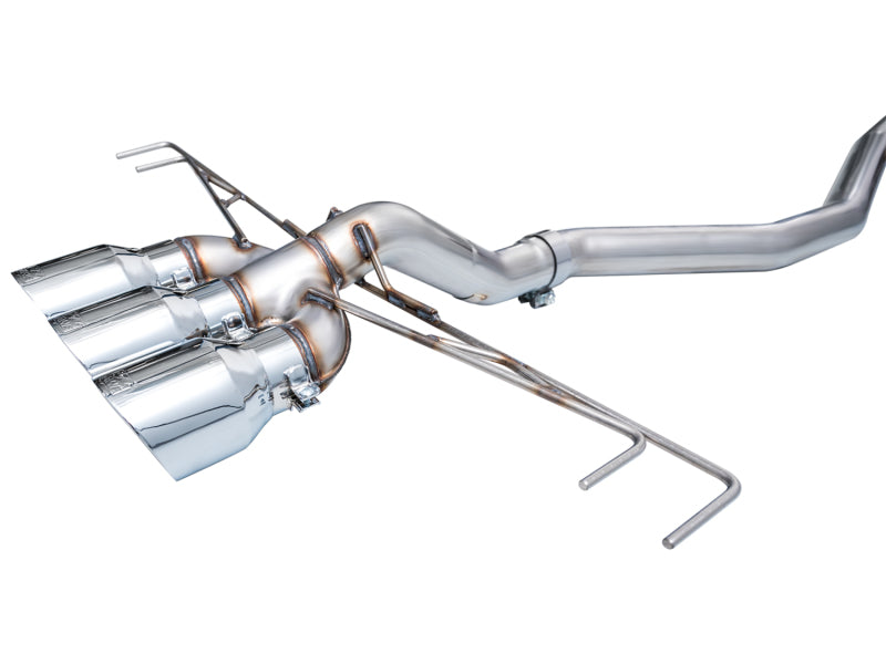 AWE Tuning 3020-52287 - AWE3020-52287 - AWE Tuning 2023 Honda Civic Type R FL5 Track Edition Exhaust w/ Triple Chrome Silver Tips - Shipped in Europe - Tuningsupply.com