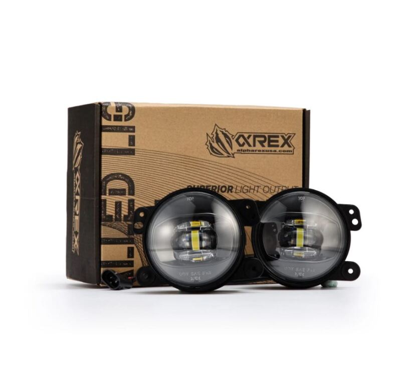 AlphaRex 210004 - ARX210004 - AlphaRex Universal Chrysler/Dodge/Hummer/Jeep DoubleTap Dual Color LED Proj Fog Lights - White/Amber - Shipped in Europe - Tuningsupply.com