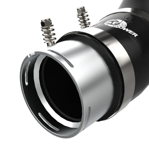 aFe 46-20444-B - AFE46-20444-B - aFe BladeRunner Black 3in Aluminum Charge Pipe Kit 20-21 GM Diesel Trucks V8-6.6L (td) L5P - Shipped in Europe - Tuningsupply.com