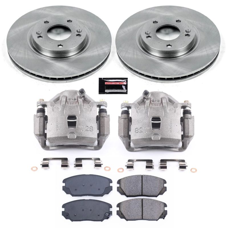 PowerStop KCOE4647A - PSBKCOE4647A - Power Stop 06-10 Hyundai Sonata Front Autospecialty Brake Kit w/Calipers - Shipped in Europe - Tuningsupply.com