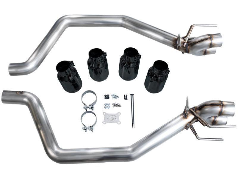 AWE Tuning 3020-43606 - AWE3020-43606 - AWE Tuning C6 Chevrolet Corvette Z06/ZR1 Track Edition Axle-Back Exhaust w/ Diamond Black Tips - Shipped in Europe - Tuningsupply.com