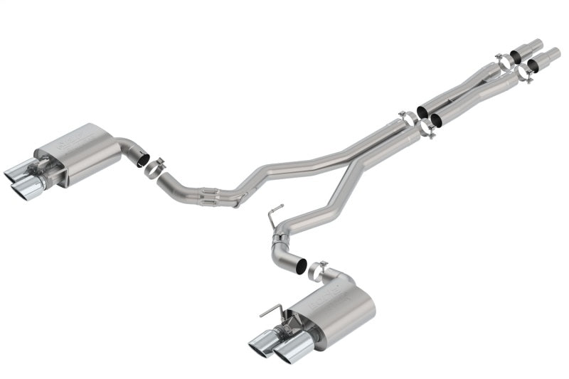 Borla 140743 - BOR140743 - Borla 2018 Ford Mustang GT 5.0L AT/MT 3in ATAK Catback Exhaust w/ Valves - Shipped in Europe - Tuningsupply.com