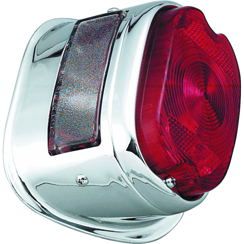 Bikers Choice 492757 - BKC492757 - Bikers Choice 56-72 Big Twin & XL Chrome Taillight W/Red Lens & Top License Light Repl H-D 68010-64B - Shipped in Europe - Tuningsupply.com