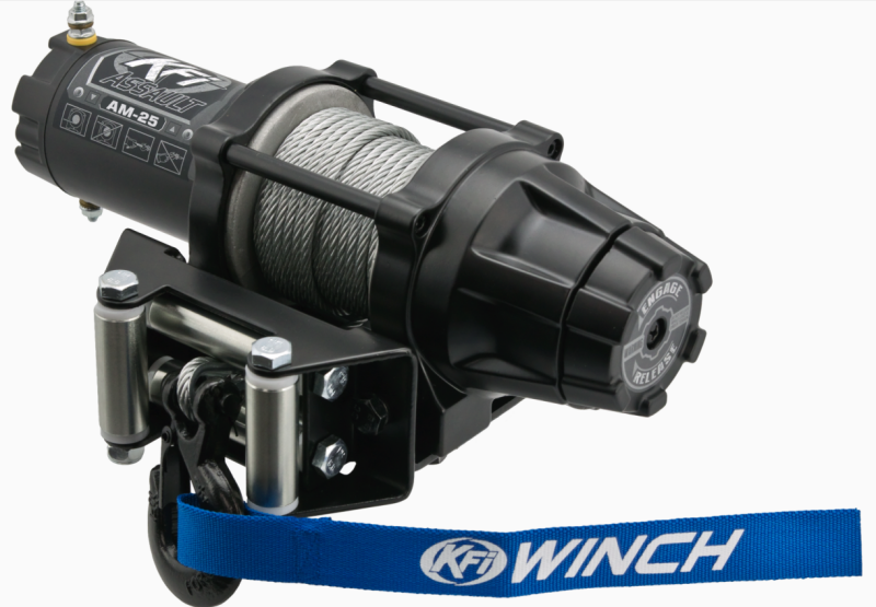 KFI - KFIAM-25 - KFI Assault Series Winch 2500 lbs. - Metal Cable - Shipped in Europe - Tuningsupply.com