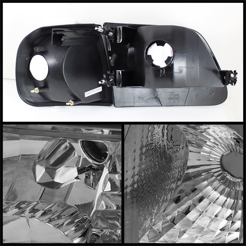 SPYDER 5070326 - SPY5070326 - xTune Ford F150 97-03 / Expedition 97-02 Crystal Headlights w/Corner Chrome HD-JH-FF15097-SET-AM-C - Shipped in Europe - Tuningsupply.com